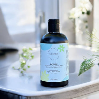 Nongreasy Daily Use Natural Body Lotion and Hand Lotion - Scent - Desire Fragrance Blend Daily