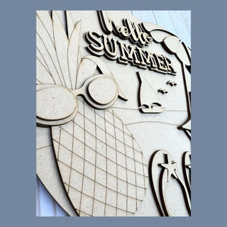 Hello Summer Beach Laser-Cut DIY 3D Craft Kit