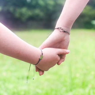 Personalized First Day of School You and Me Bracelets