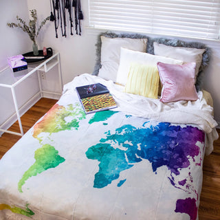 Rainbow Wanderlust Tapestry