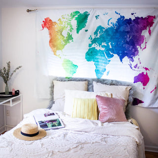 Rainbow Wanderlust Tapestry