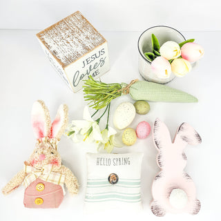 Religious Easter Cube Tiered Tray Set