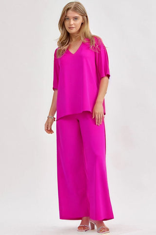 Dear Scarlett Wrinkle Free Travel Coastal Two Piece Set | S-3X