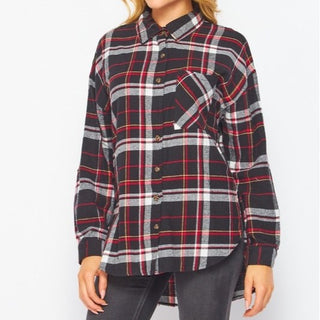 Lightweight Plaid Flannel Shirt