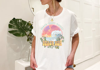 Beach Bum Distressed T-Shirt or Crew Sweatshirt