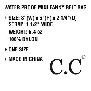 CC Basic Belt Bag Fanny Pack - Truly Contagious