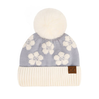 CC Chenille Daisy Pattern Beanie - Truly Contagious