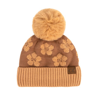 CC Chenille Daisy Pattern Beanie - Truly Contagious