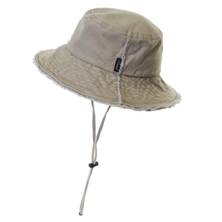 CC Frayed Washed Denim Bucket Hat - Truly Contagious