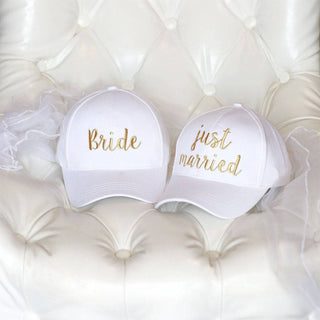 CC Just Married Bridal Veil Cap for Women - Truly Contagious