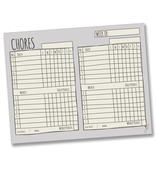 Chore Chart for 2 Kids- Sketch Design