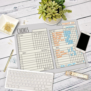 Chore Chart for 2 Kids- Sketch Design