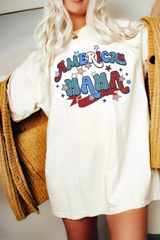 American Mama T-Shirt or Crew Sweatshirt