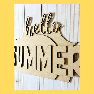 Hello Summer Sun Laser-Cut DIY 3D Craft Kit