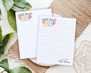 Personalized Teacher Notepads