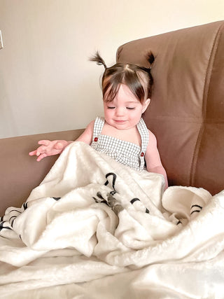 Single Baby Footprint Minky