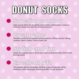 Donut Socks - Bamboo 6 Pack