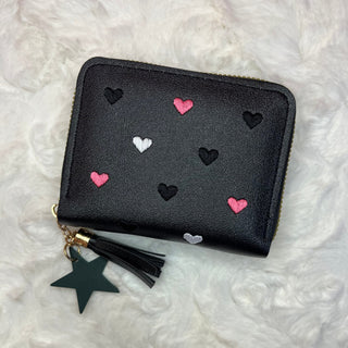 Mini Hearts Faux Leather Wallet