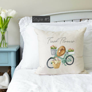 Fresh Flowers Bike- square number 5