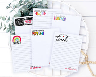 Personalized Teacher Notepads