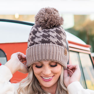 CC Houndstooth Beanie - Truly Contagious