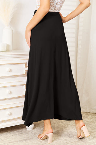 Full Size Soft Rayon Maxi Skirt