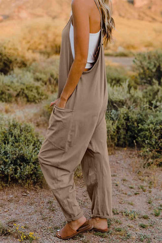 Full Size Sleeveless Pocketed Jumpsuit in 6 Colors